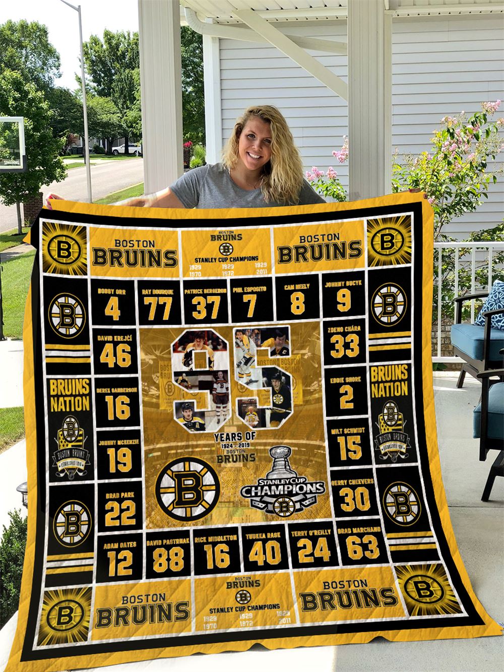 Boston Bruins Quilt Blanket I1d1