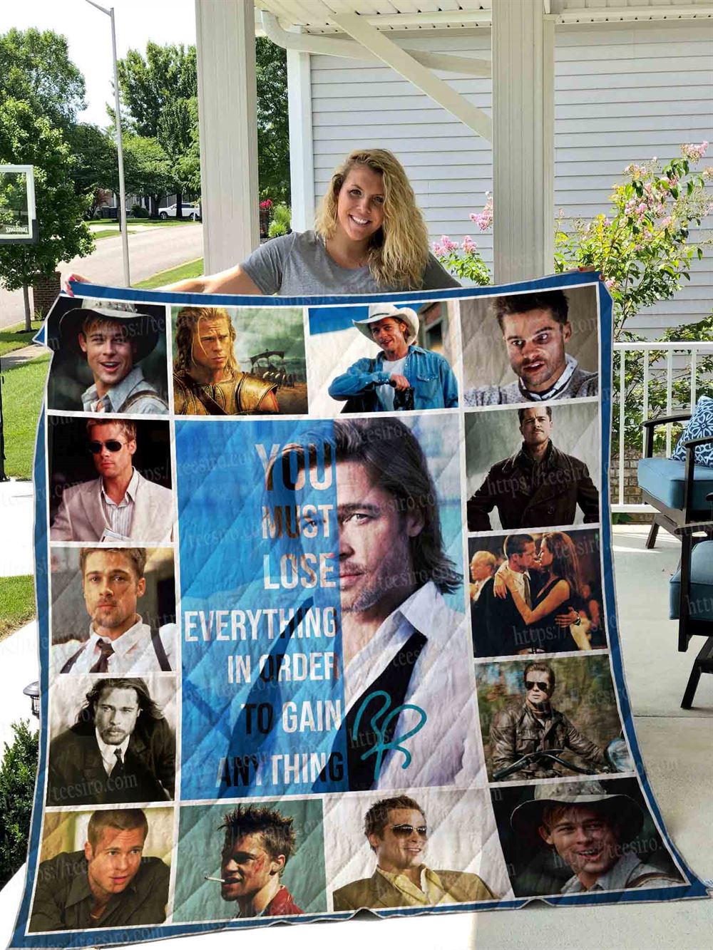 Brad Pitt Cast Quilt Blanket 01-trungten-3ul0a