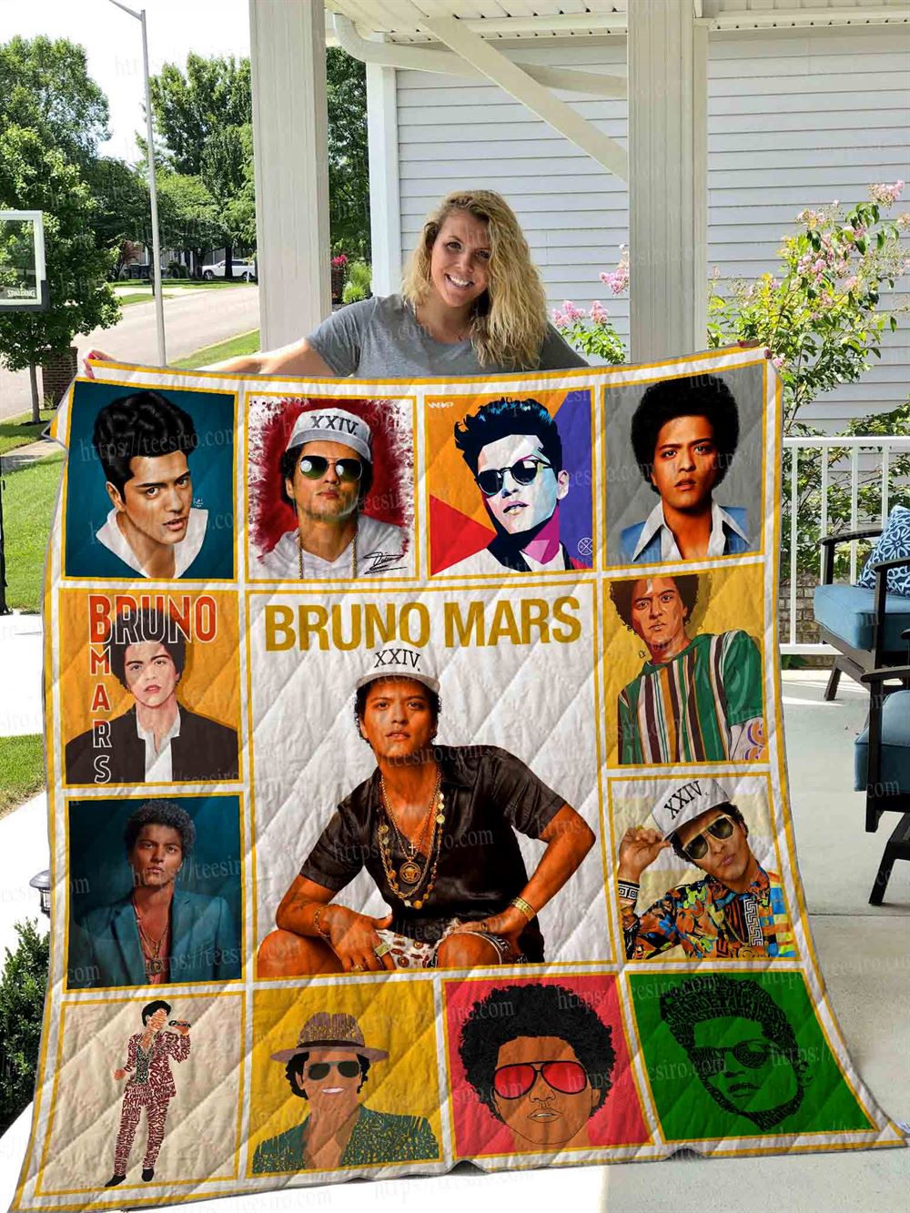 Bruno Mars Quilt Blanket 01