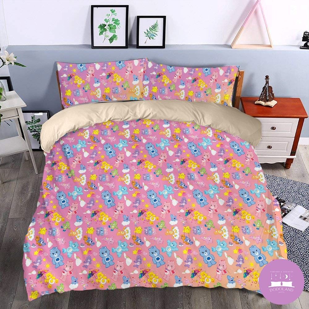 Care Bears Bedding Set Duvet Cover And Pillowcase Care Bears Blanket Care Bears Birthday Gifts Care Bears Gifts For Kids