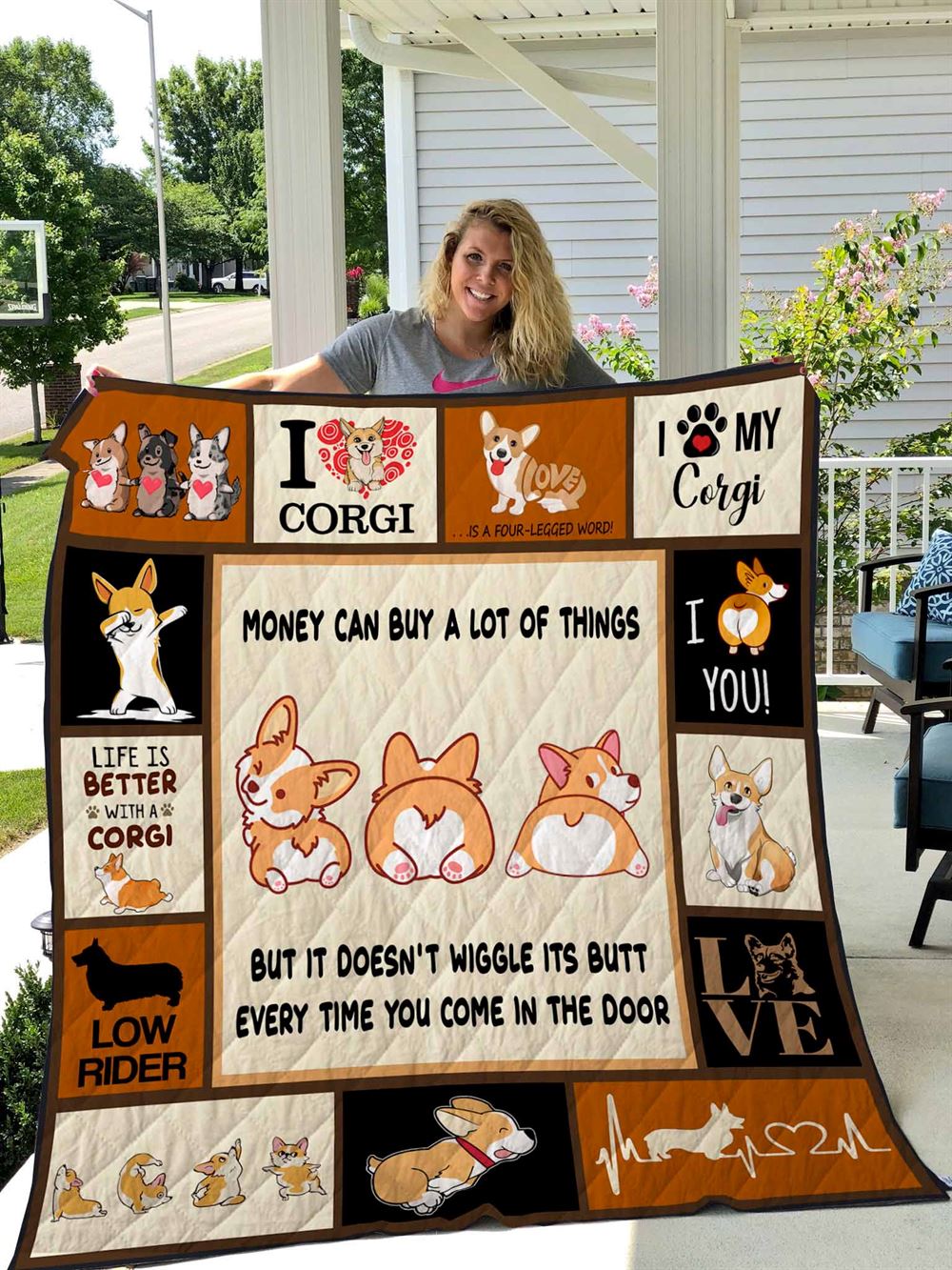 Corgi Quilt M0402