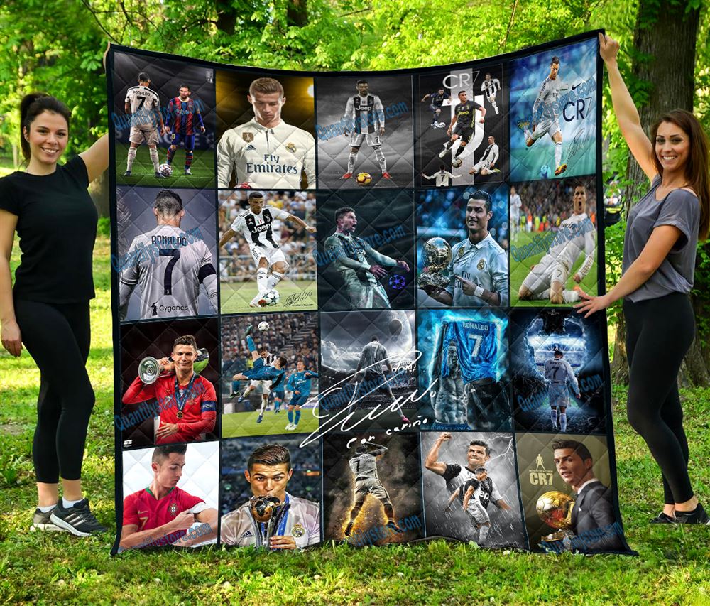 Cristiano Ronaldo Cr7 Quilt Blanket 2