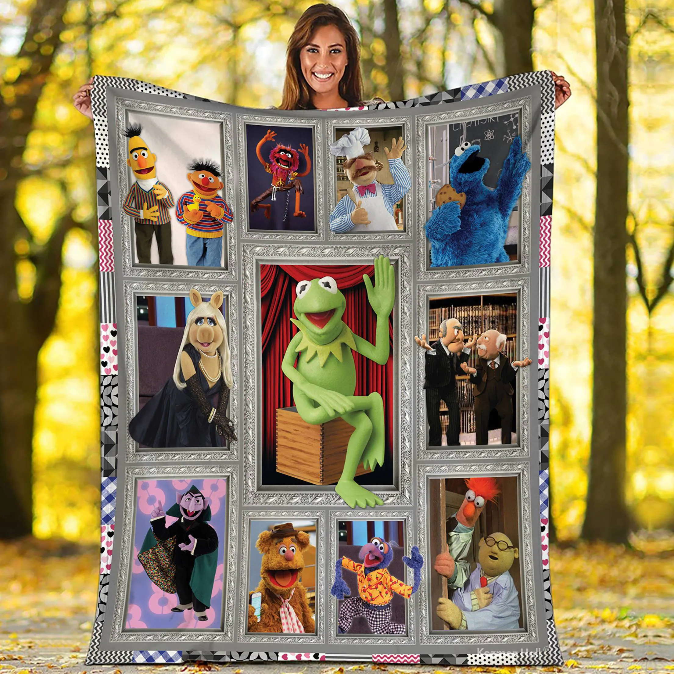 Disney Muppet Show Fleece Blanket Muppet Show Characters Kermit The Frog Fozzie Bear Blanket Christmas Gifts Birthday Gifts For Kids