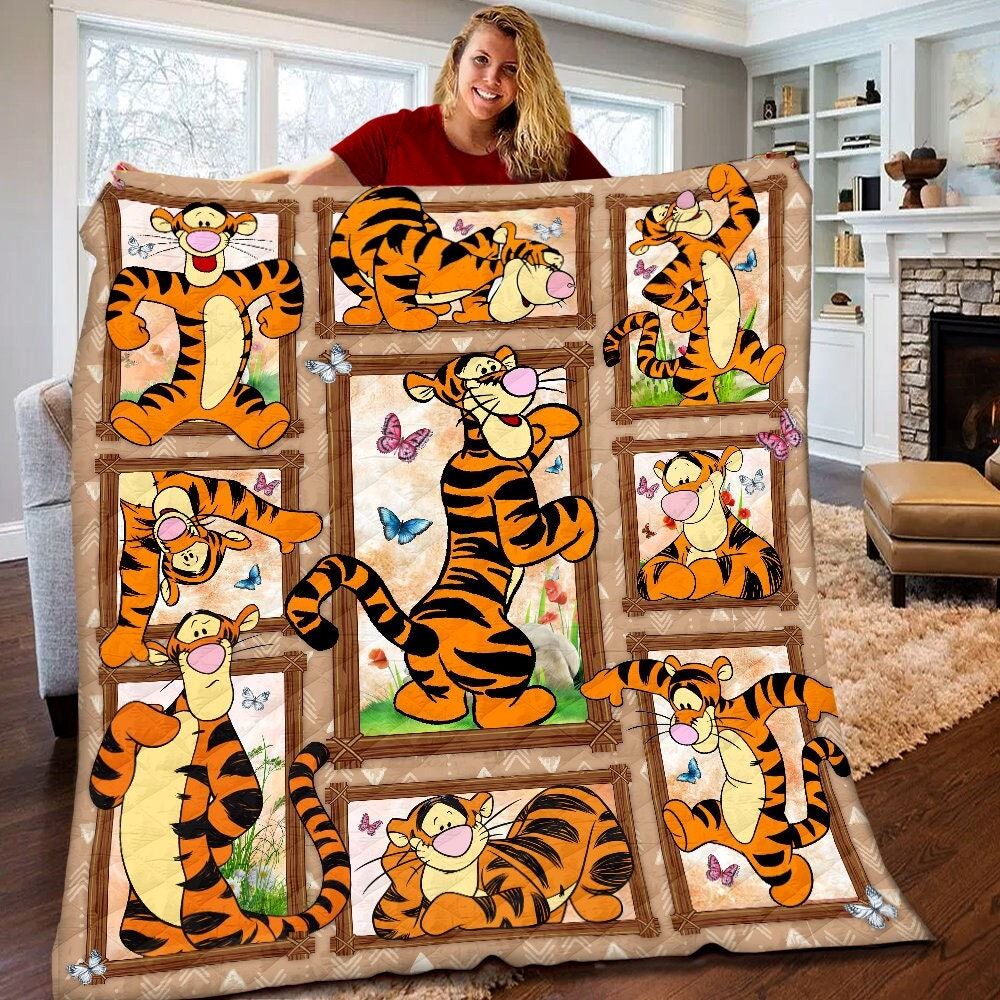 Disney Tigger Quilt Winnie The Pooh Tigger Blanket Disney Tigger Birthday Gifts Winnie The Pooh Tigger Christmas Gift For Kids