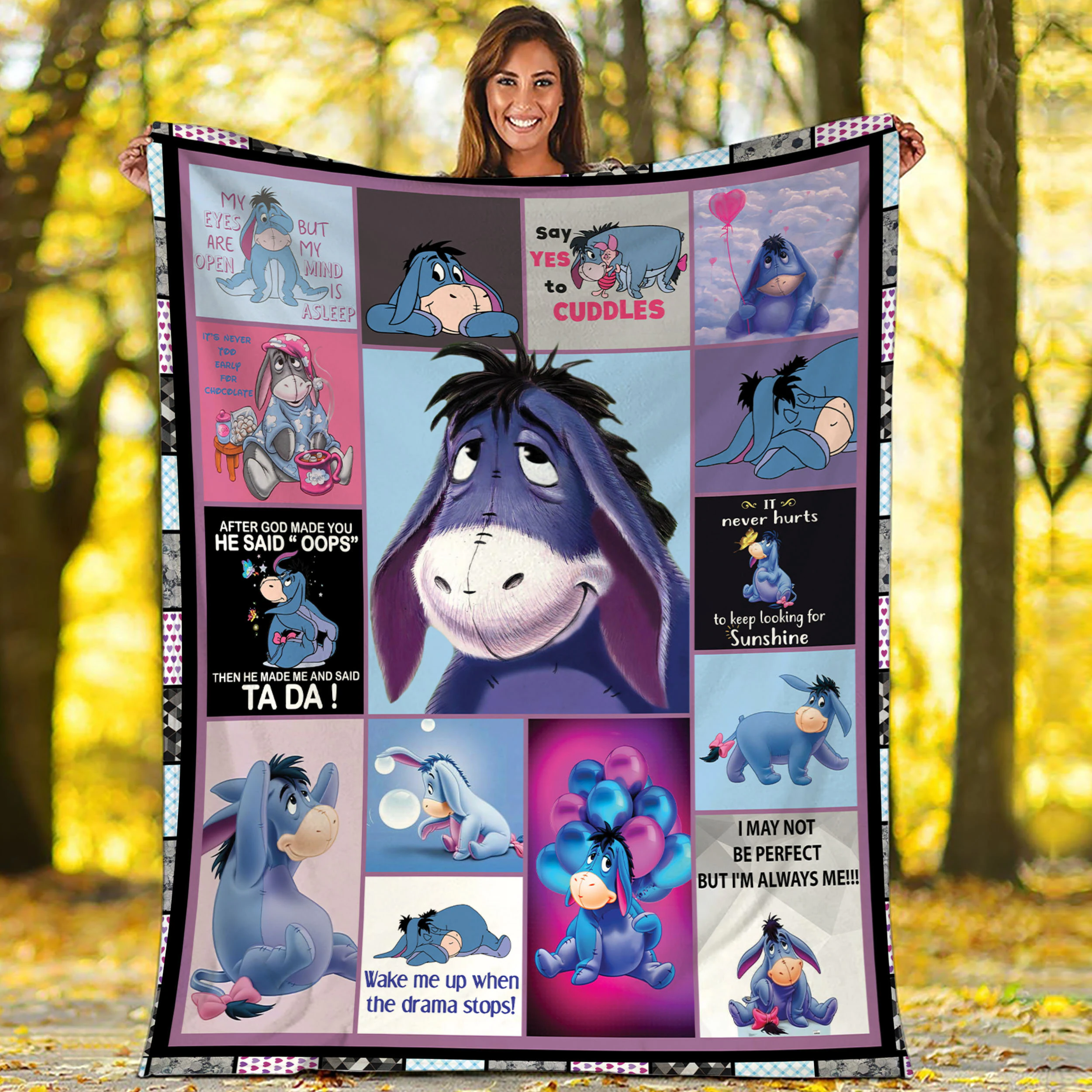 Disney Winnie The Pooh Fleece Blanket Winnie The Pooh Eeyore Throw Blanket For Bed Couch Sofa Christmas Gifts