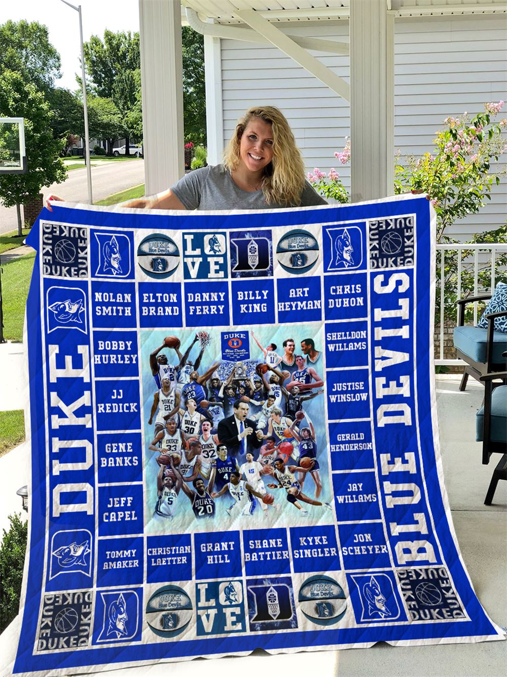 Duke Blue Devils Quilt Blanket I1d1