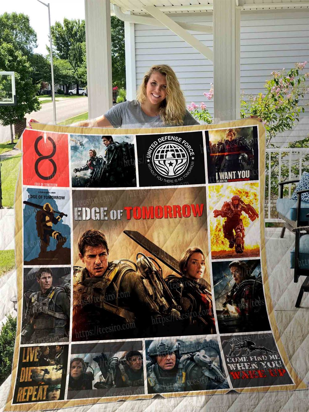 Edge Of Tomorrow Quilt Blanket 01