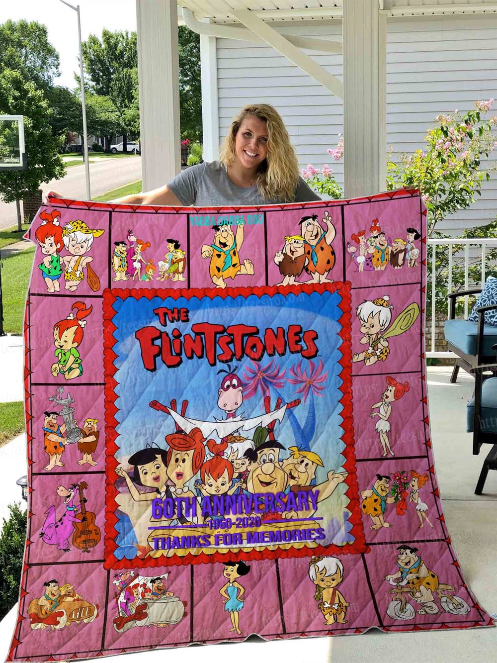 Flintstone Quilt Blanket 02