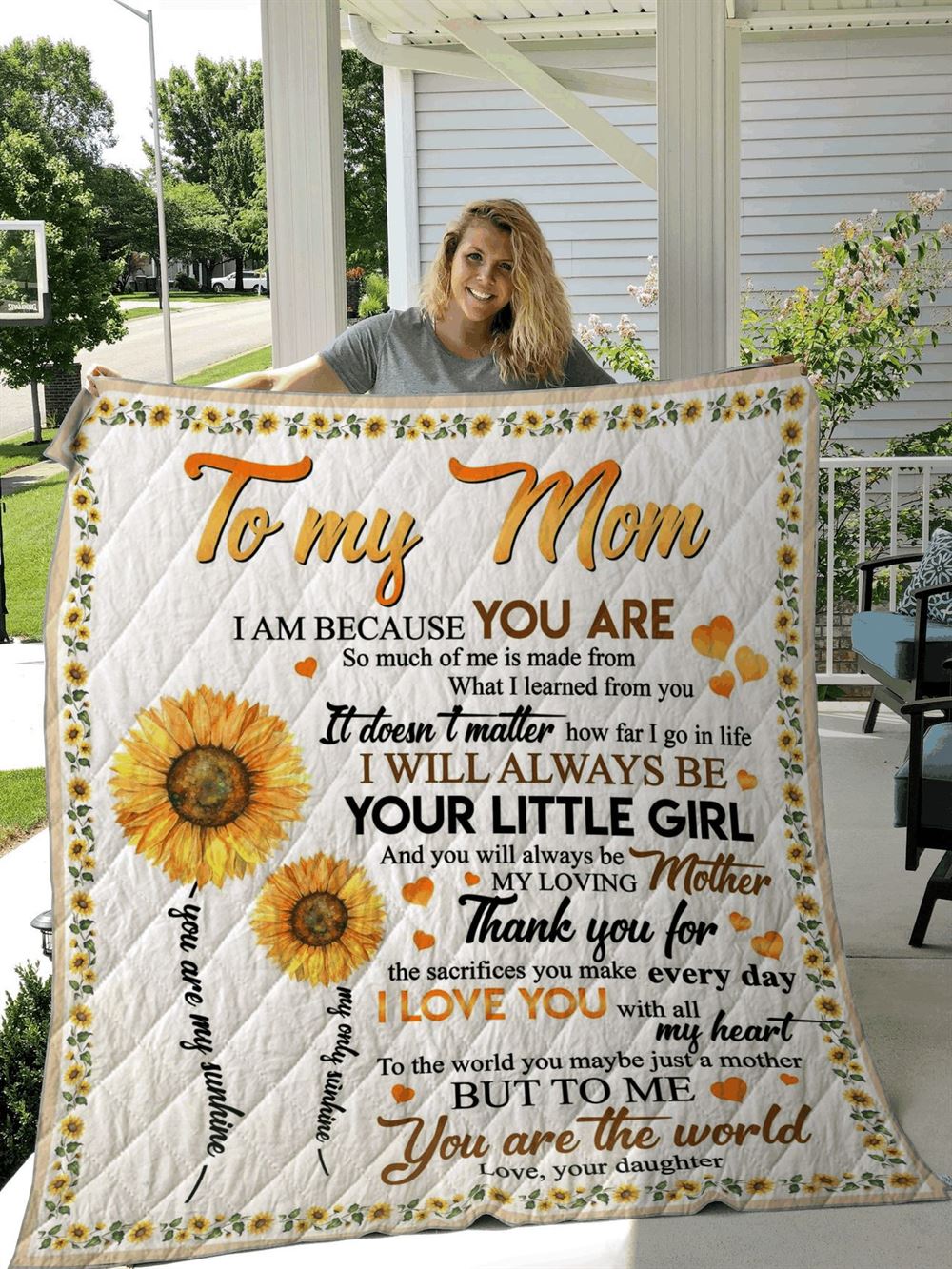 For Mom Quilt Blanket V22
