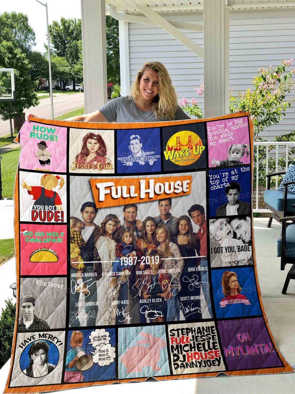 Full House Tv Show Quilt Blanket 01