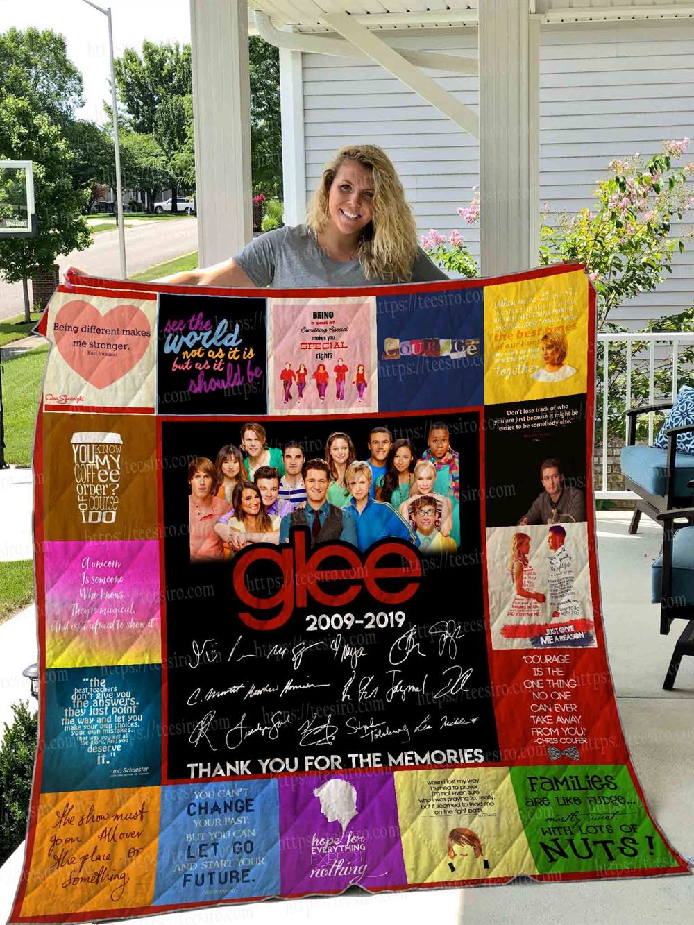 Glee Tv Series Quilt Blanket 01