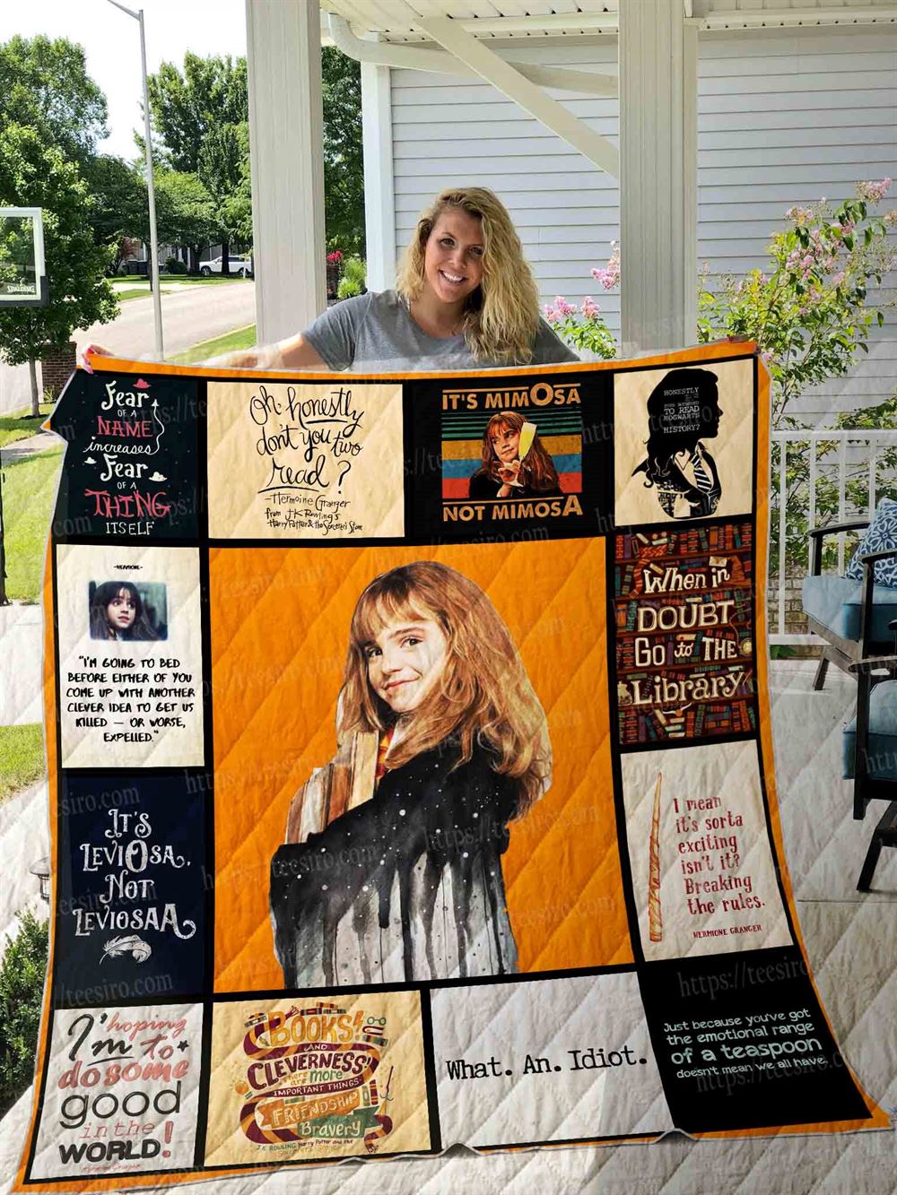 Hermione Harry Potter Quilt Blanket 01