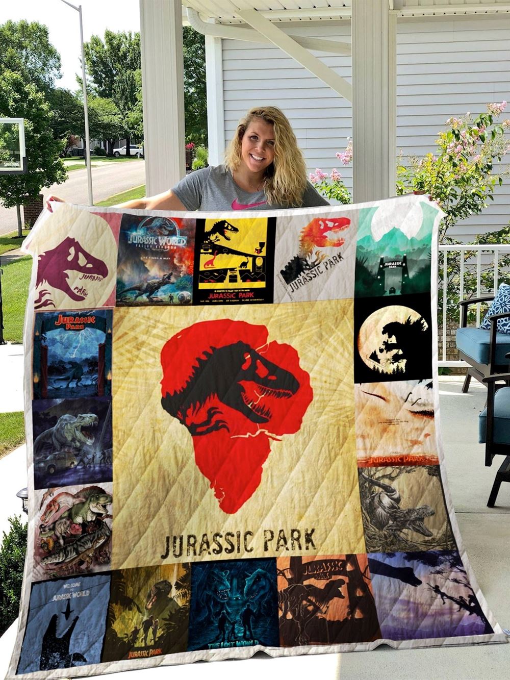 Jurassic Park Fleece Blanket Dinosaur T-rex Throw Blanket For Bed Couch Sofa Birthday Gifts For Kids Christmas Gifts