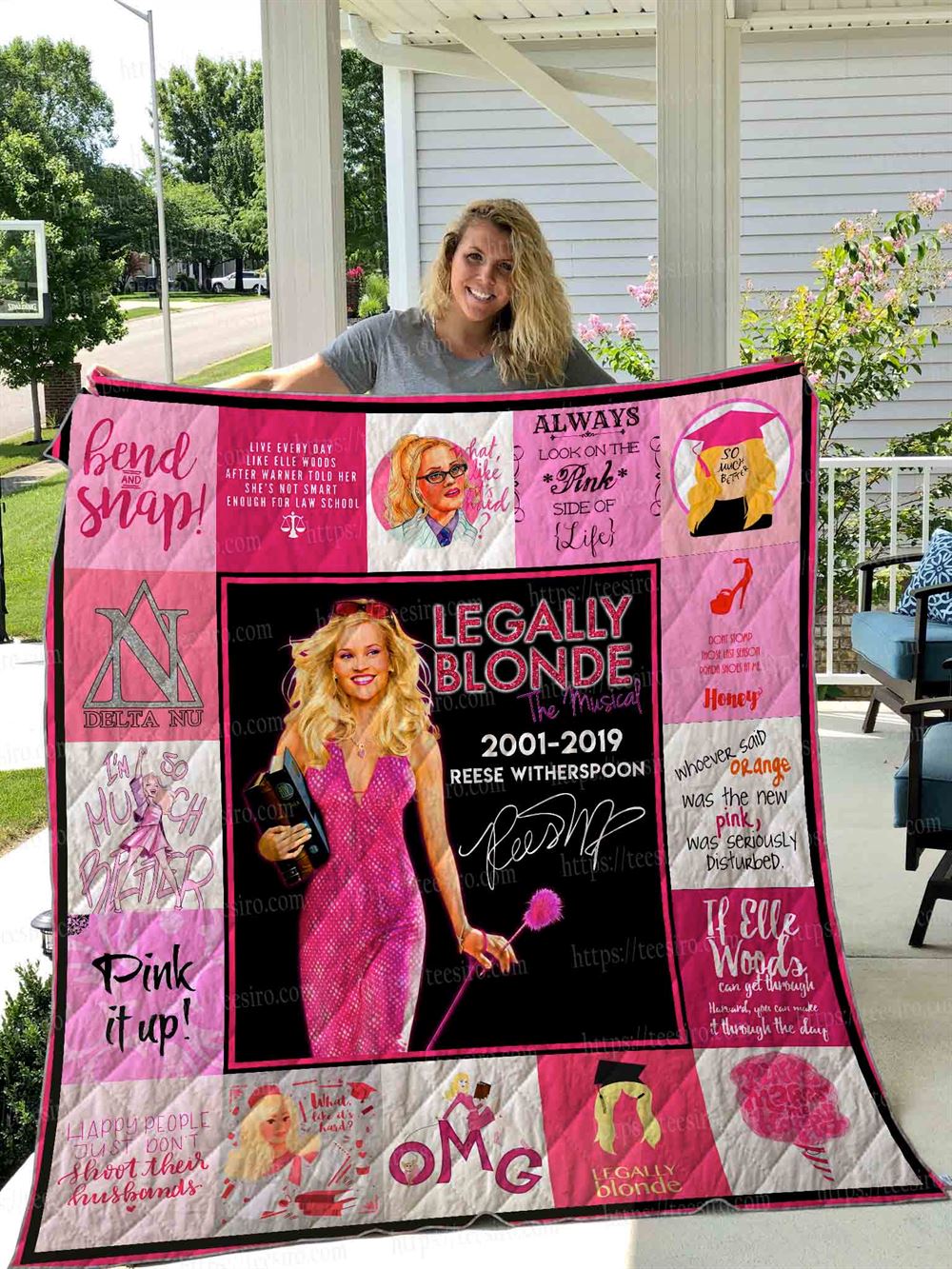 Legally Blonde Quilt Blanket 01