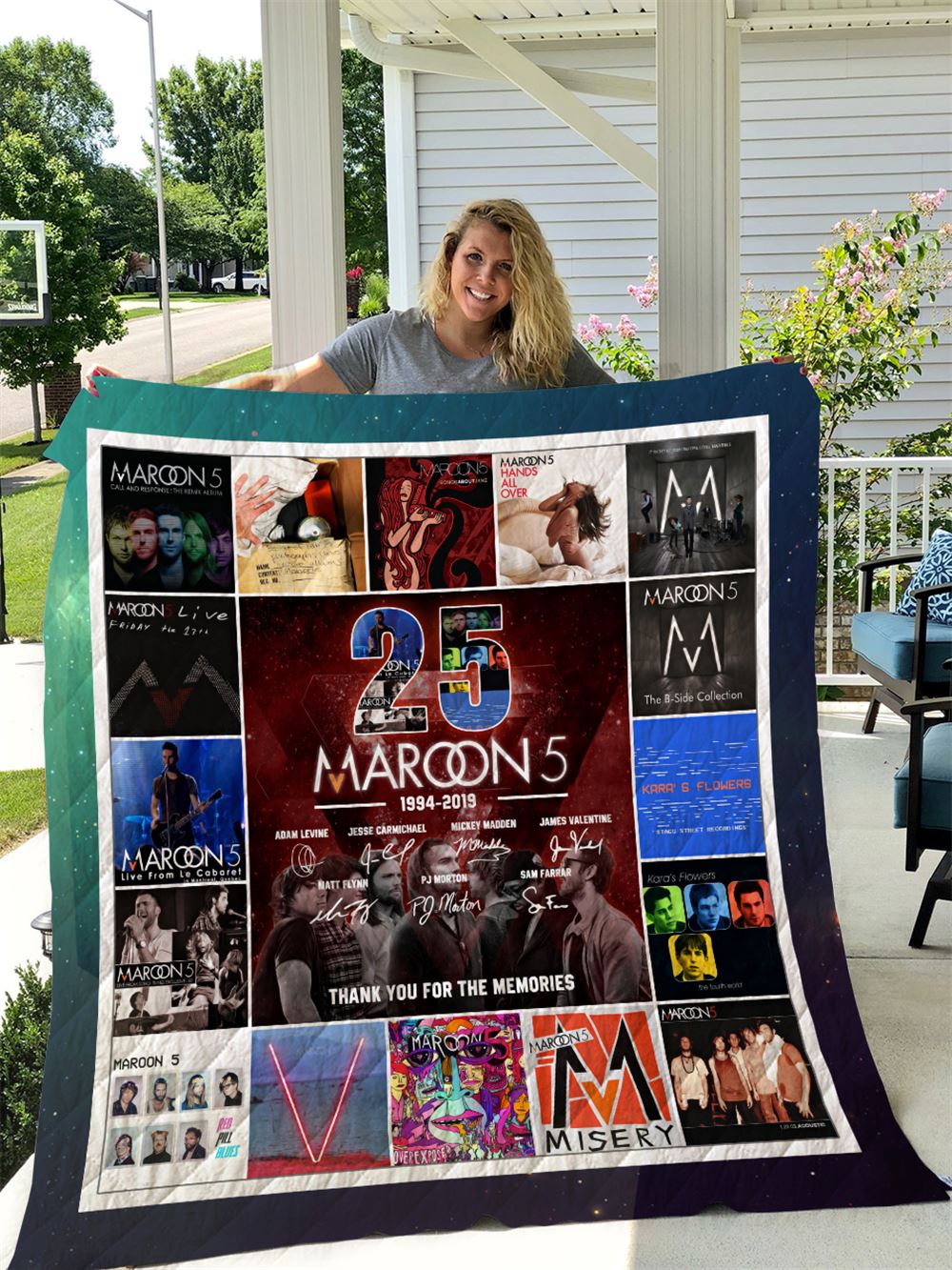 Maroon 5 Quilt Blanket I1d2
