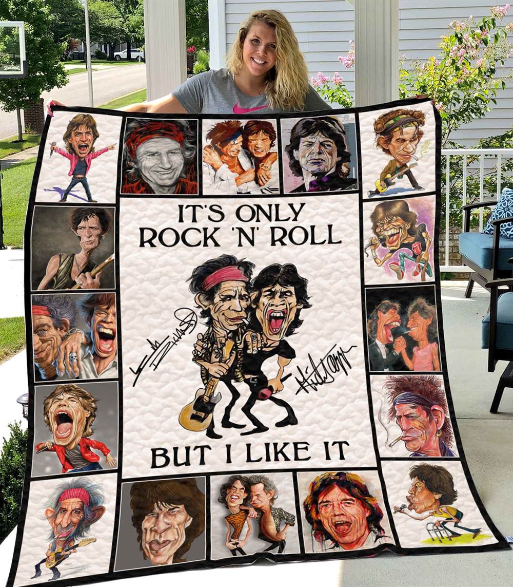 Mick Jagger And Keith Richards Quilt-0489