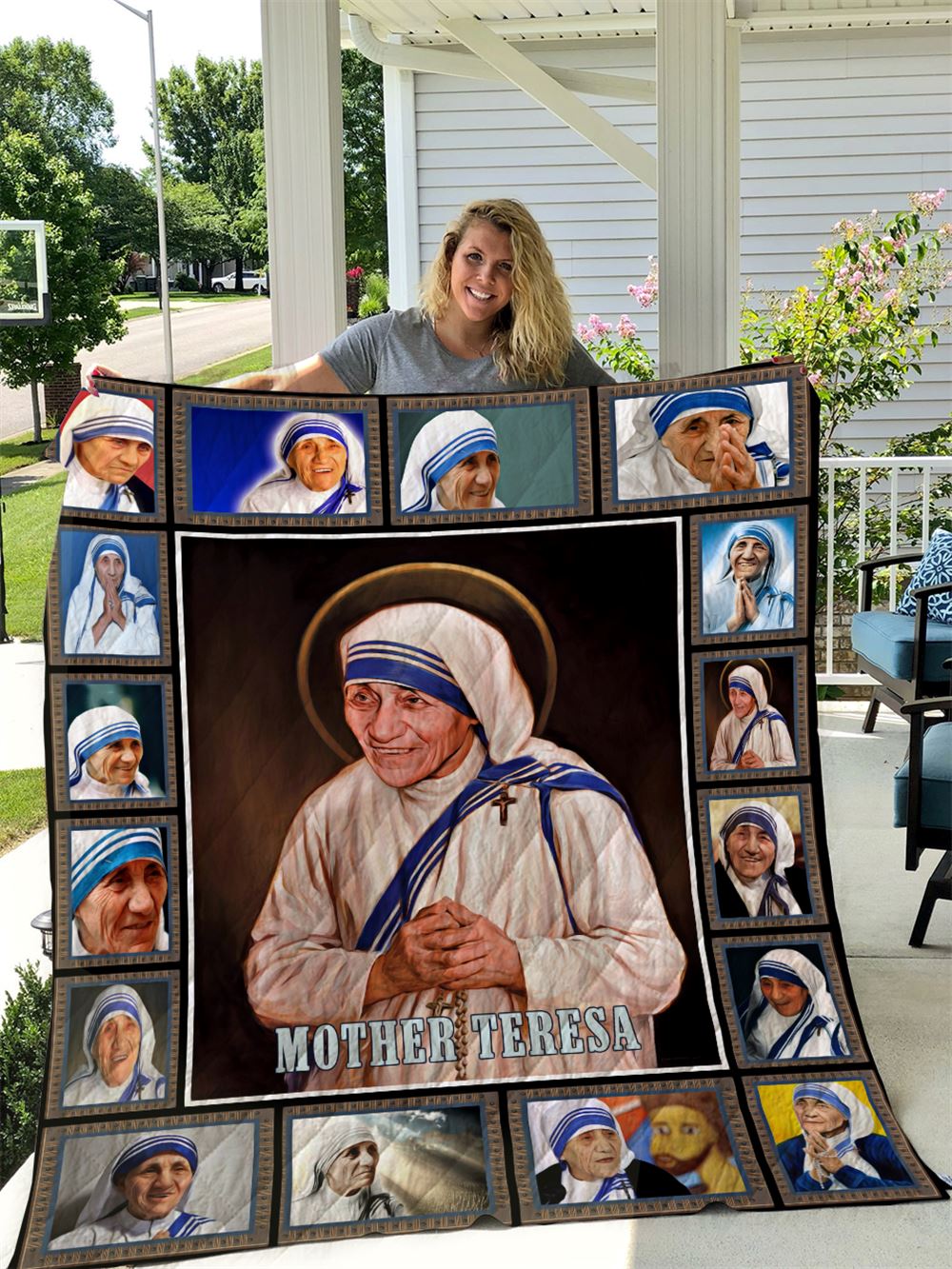 Mother Teresa Quilt Blanket I1d2