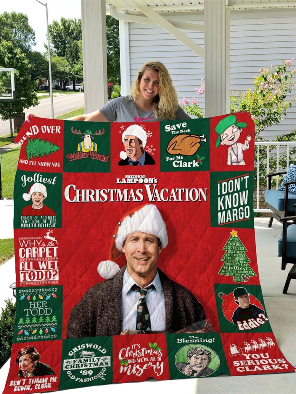 National Lampoons Christmas Vacation Fleece Blanket Clark Griswold Throw Blanket For Bed Couch Sofa Christmas Gifts Ep0rt