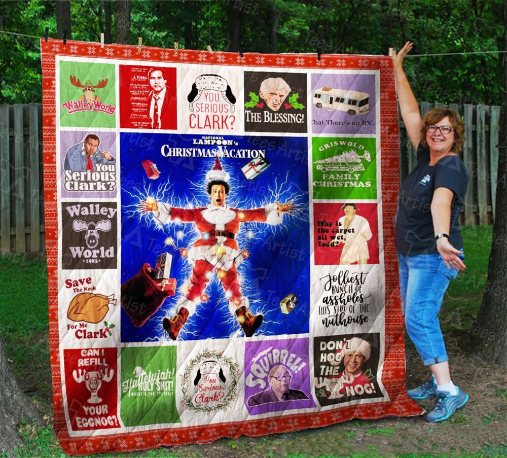 National Lampoons Christmas Vacation Quilt Blanket 01711