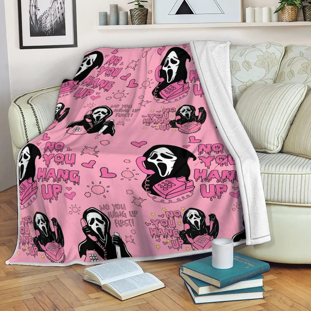No You Hang Up Blanket Scream Quilt Blanket Scream Parody No You Hang Up Halloween Themed Party