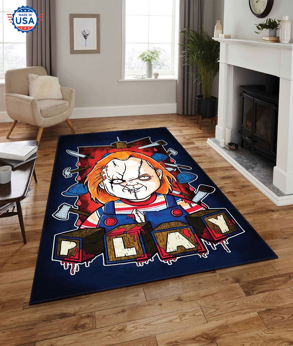 Chucky Play Horror Killer Halloween Rug Home Decor