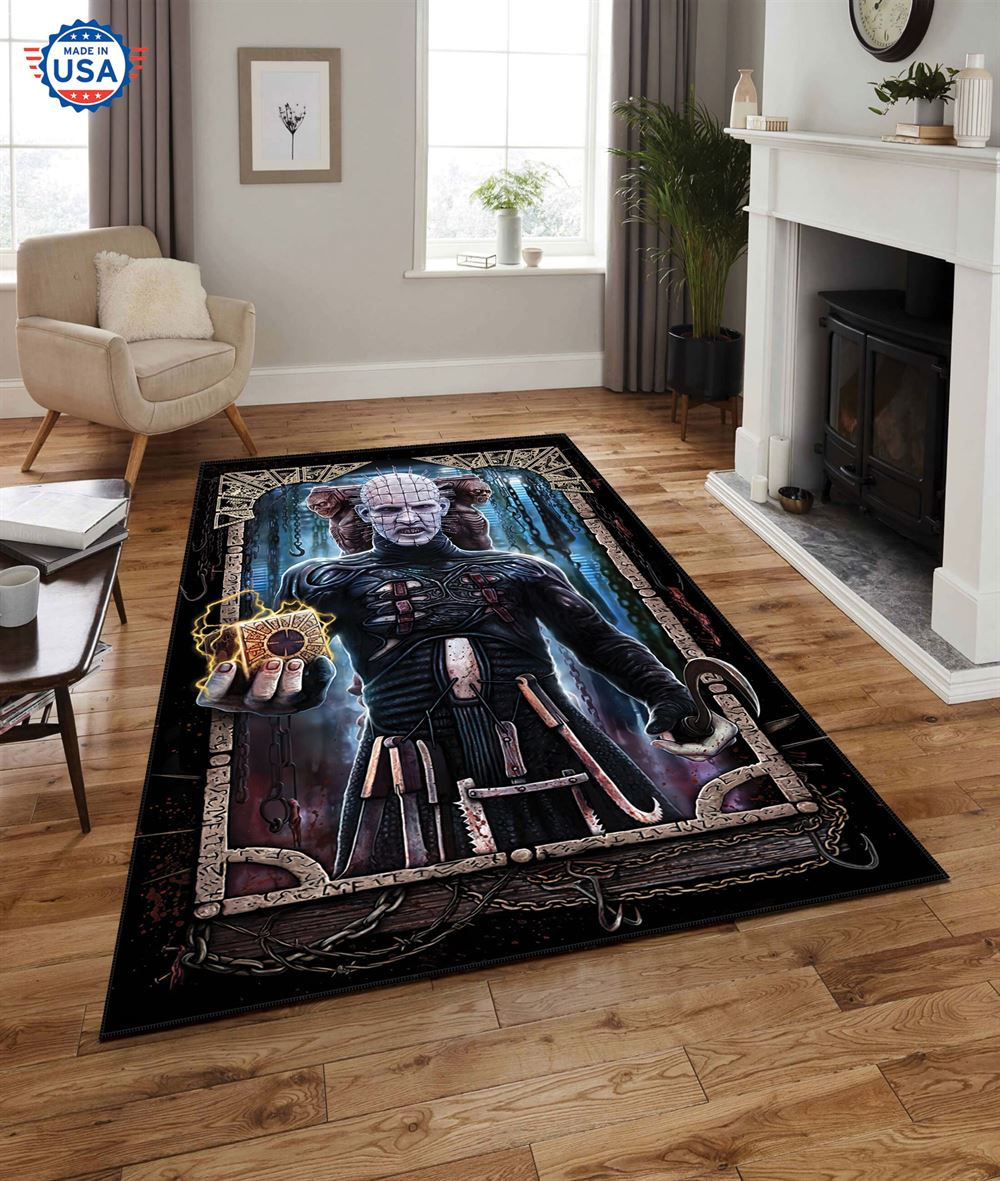 Hellraiser Pinhead Halloween Rug Home Decor