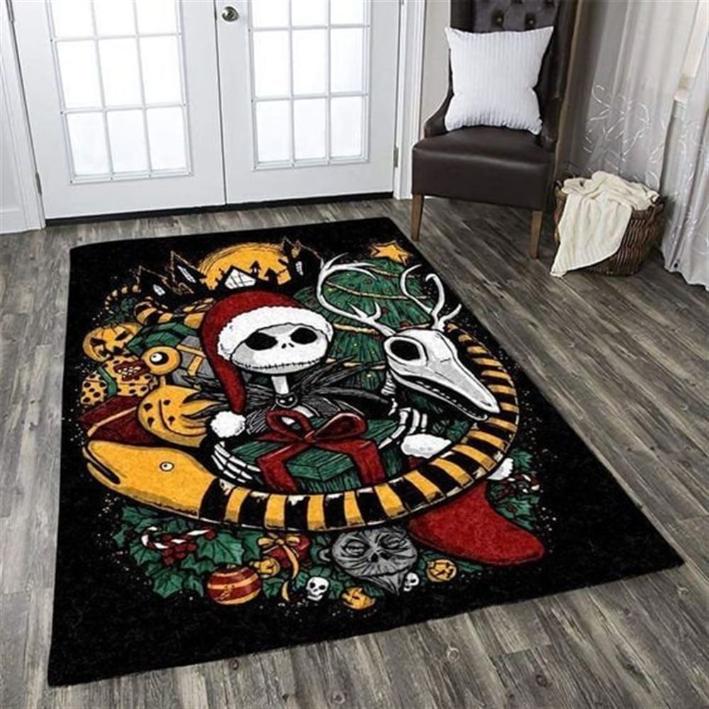 Jack Skellington Carpet Halloween Rug Living Room Decor