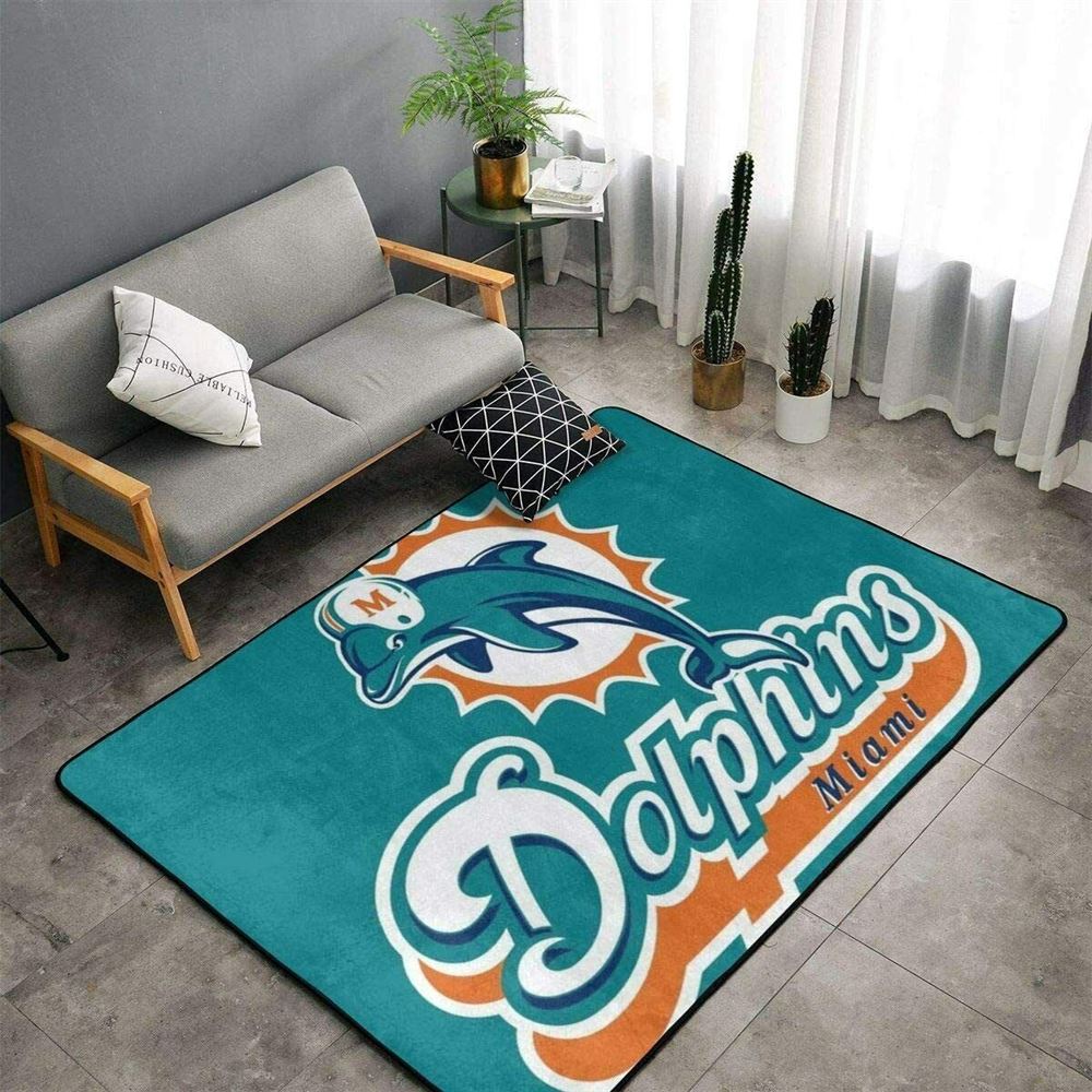 Miami Dolphins Nfl Family Decorative Floor Rug