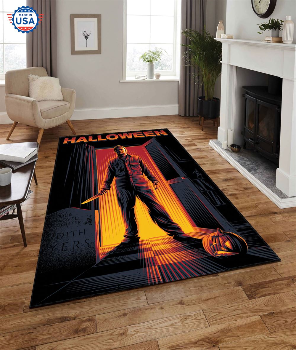 Michael Myers Halloween Rug Living Room Decor-trungten-nm62u