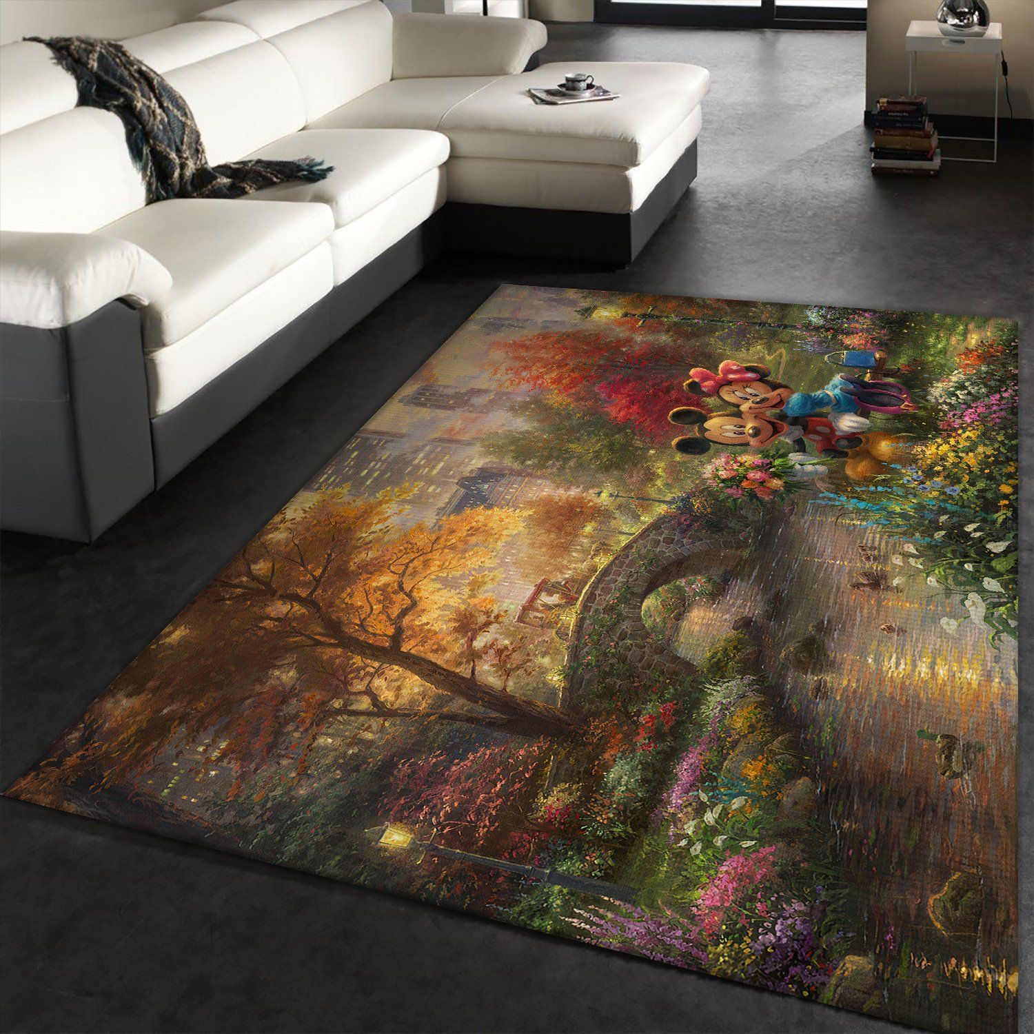 Mickey And Minie Rug Custom Size And Printing