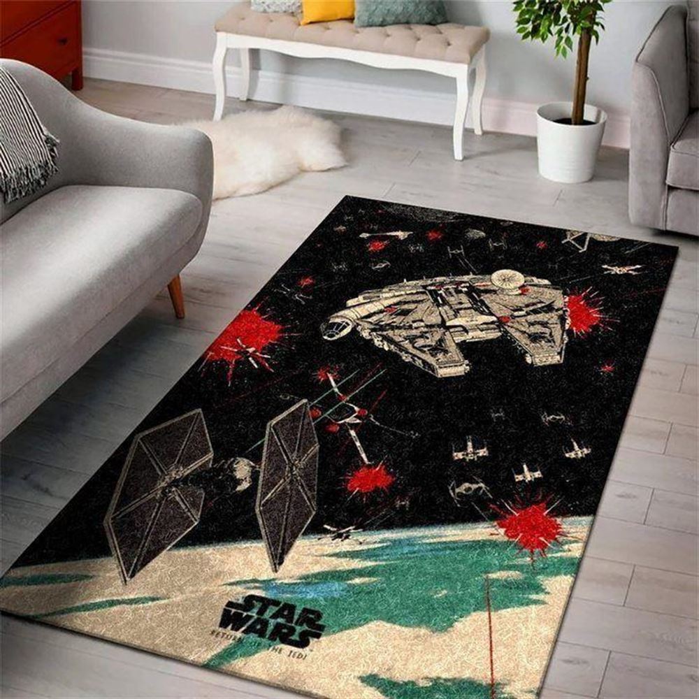 Millennium Falcon Of Star Wars Episode Iv Rug Custom Size And Printing