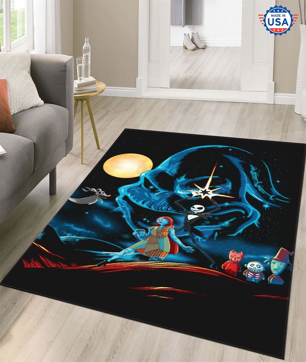 Nightmare Before Christmas Halloween Rug Living Room Decor-trungten-8268l