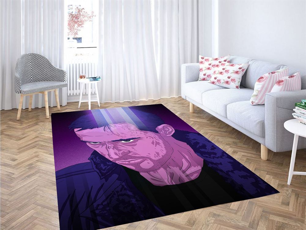 Ryan Gosling Cartoon Blade Runner Carpet Rug