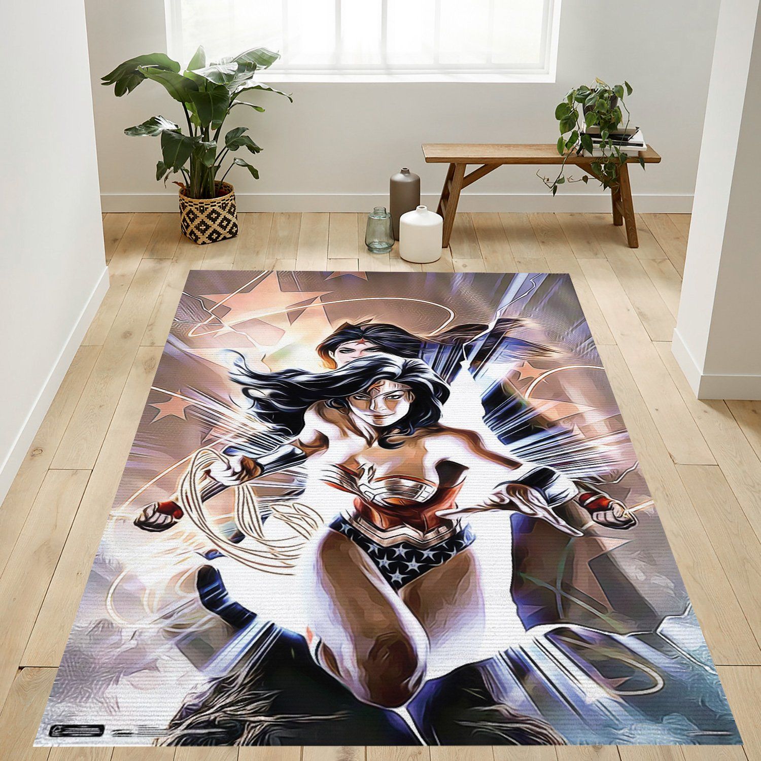 Wonder Woman Bloodlines Rug Custom Size And Printing