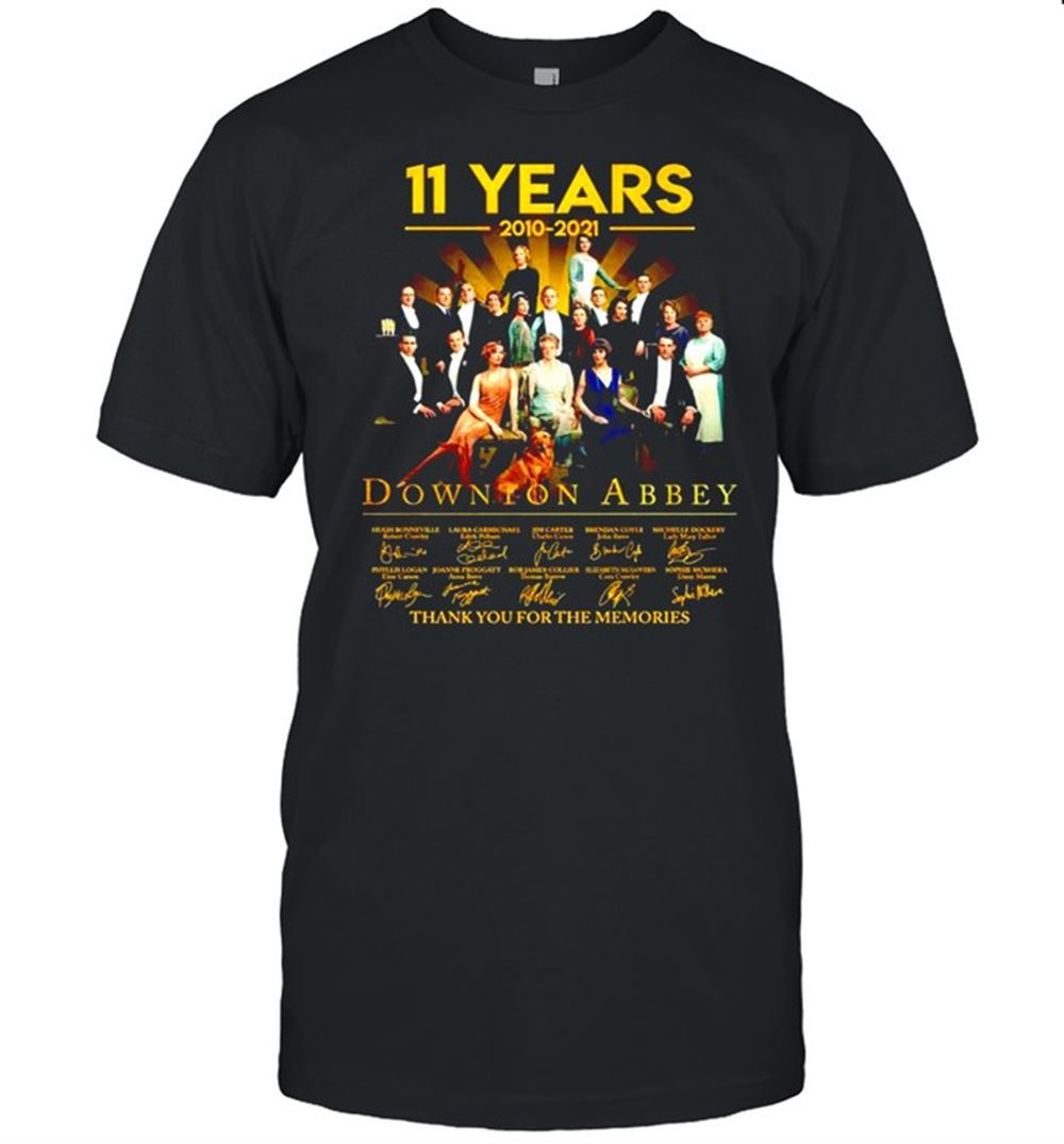 11 Years 2010-2021 Downton Abbey Signatures Shirt Classic Mens Tshirt