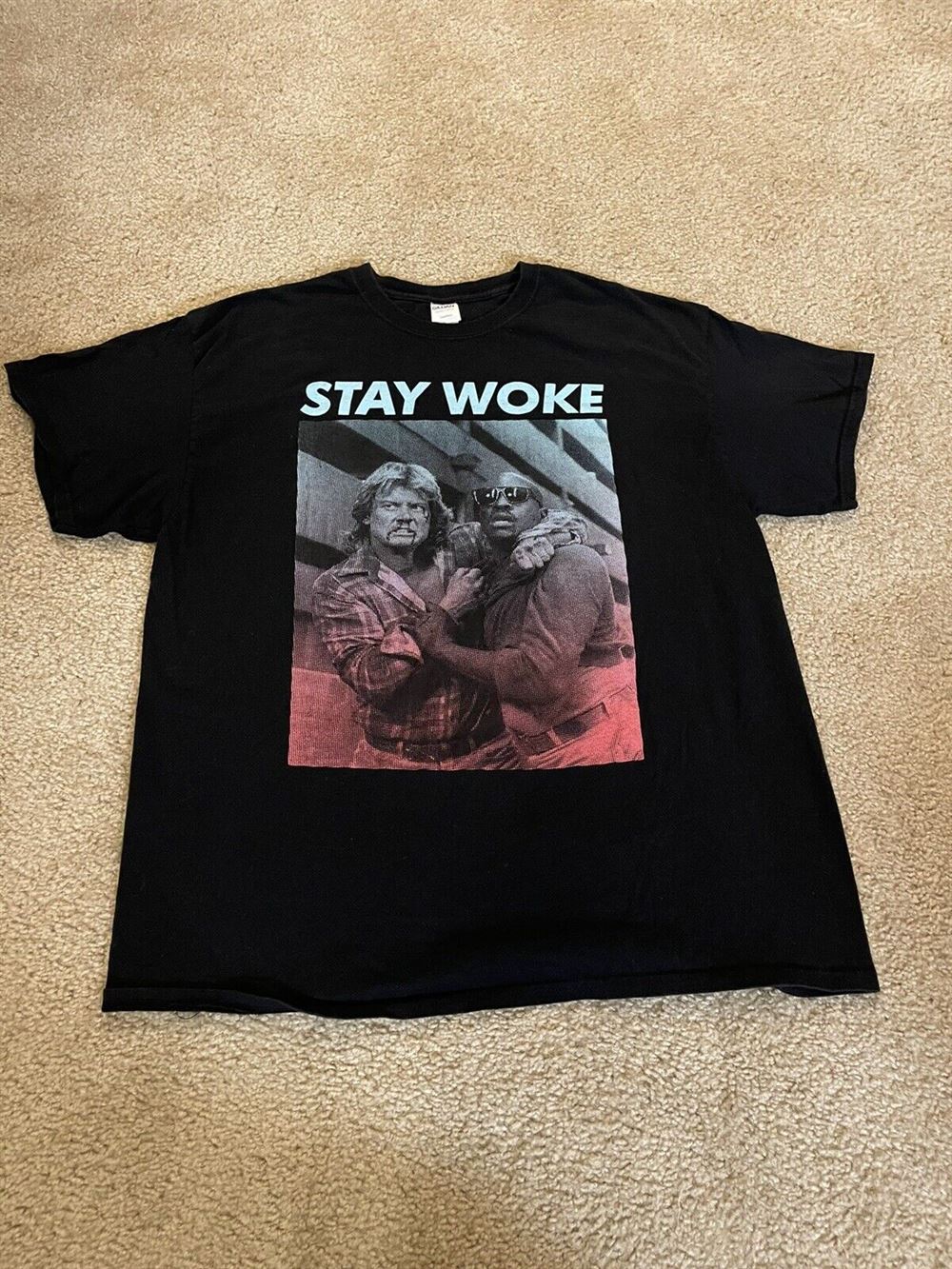 1988 Film Stay Woke T Shirt Vintage T-shirt Casual Daily Crewneck Short Sleeve Graphic Basic Unisex Tee