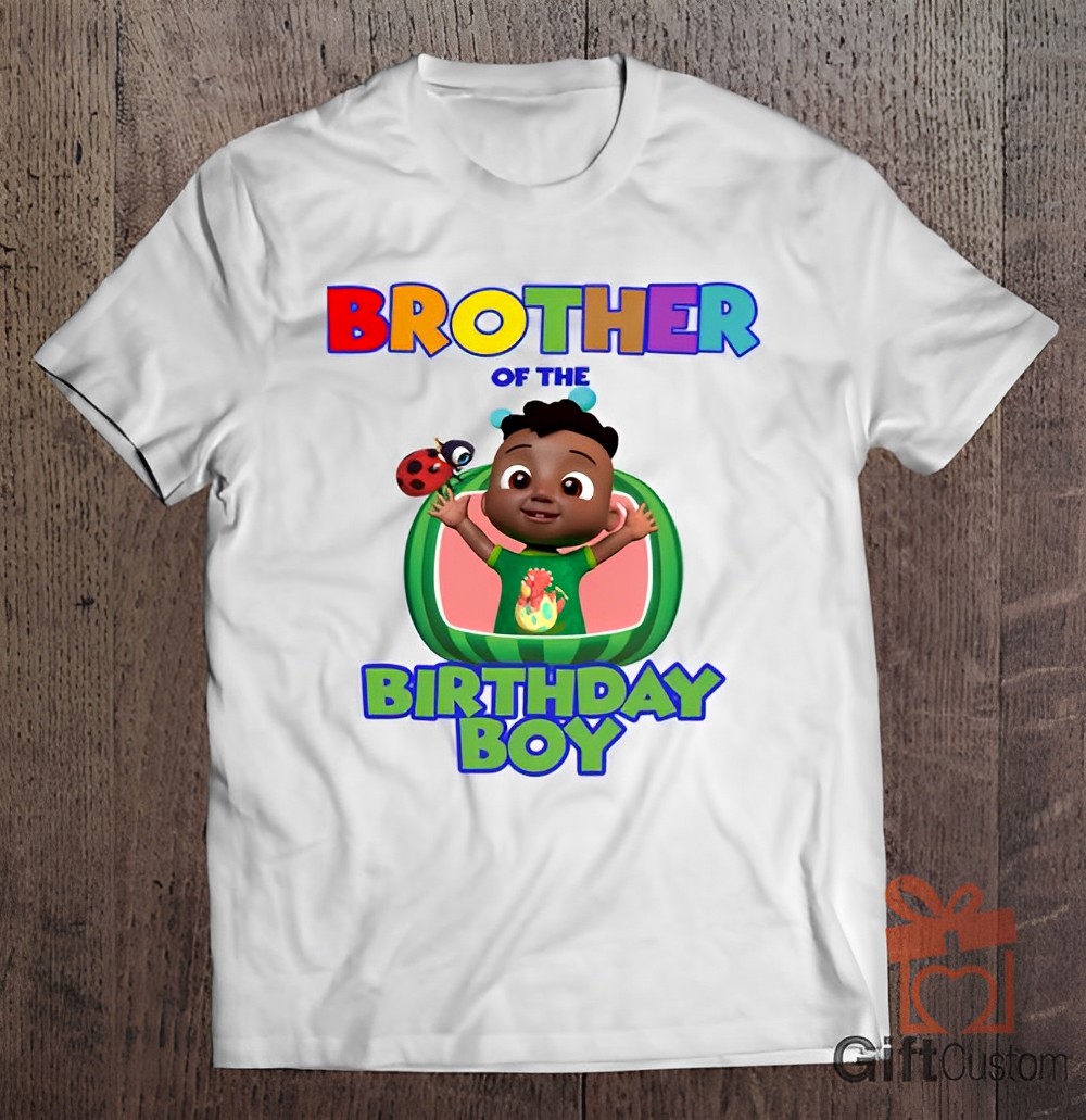Black Cody Cocomelon Birthday Boy Brother Shirts