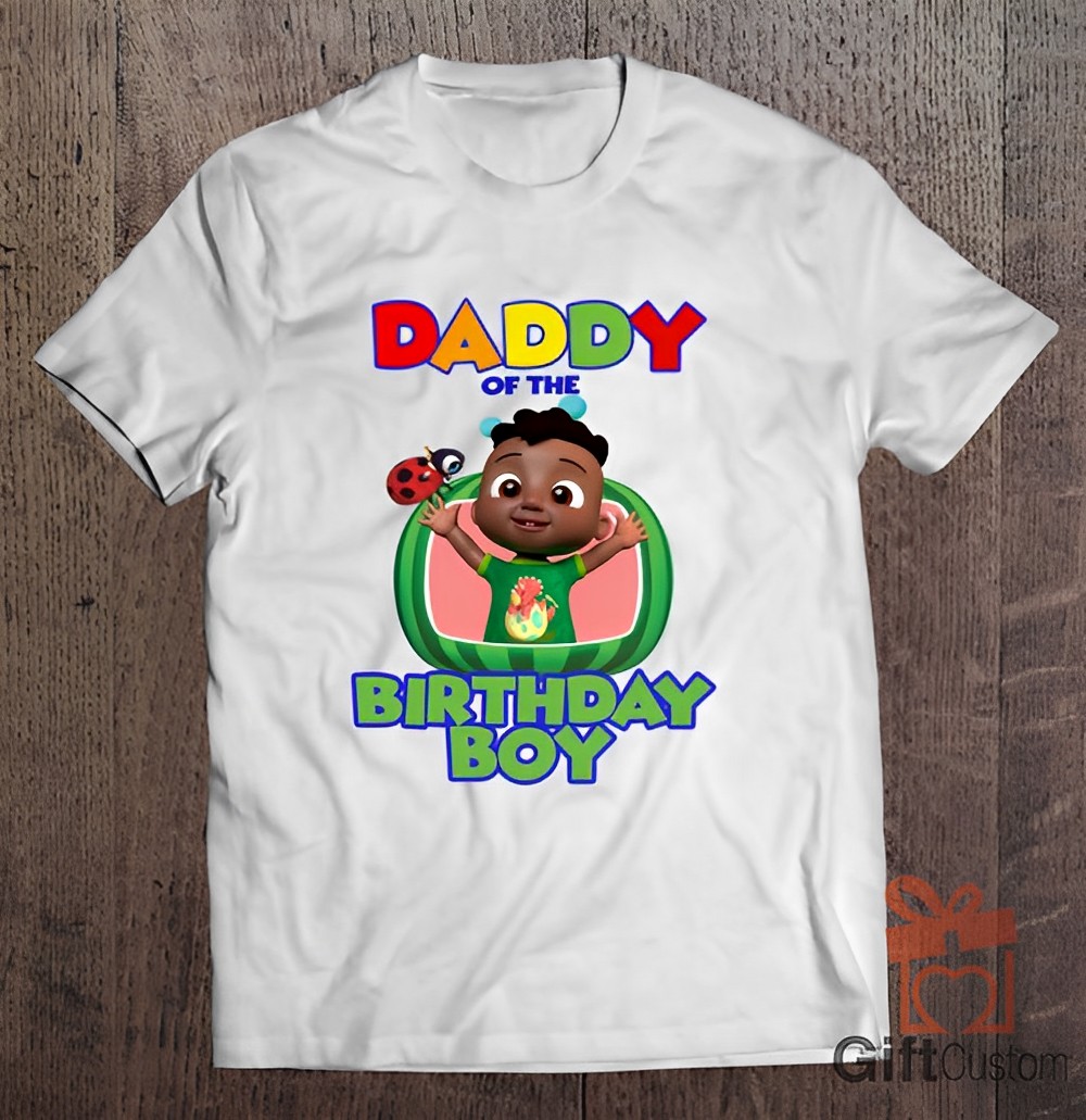 Black Cody Cocomelon Birthday Boy Daddy Shirts