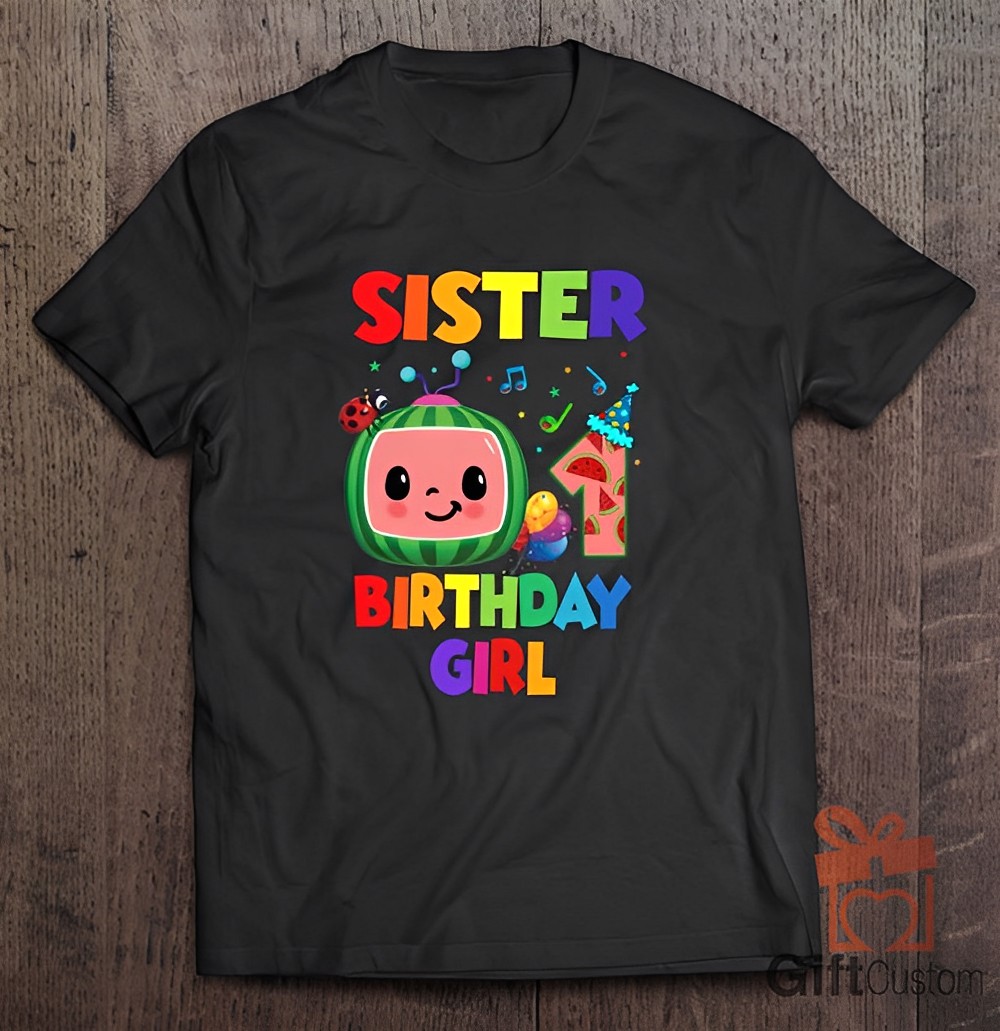 Coco-melon Birthday Cocomelon Party Family Matching Shirt Sister