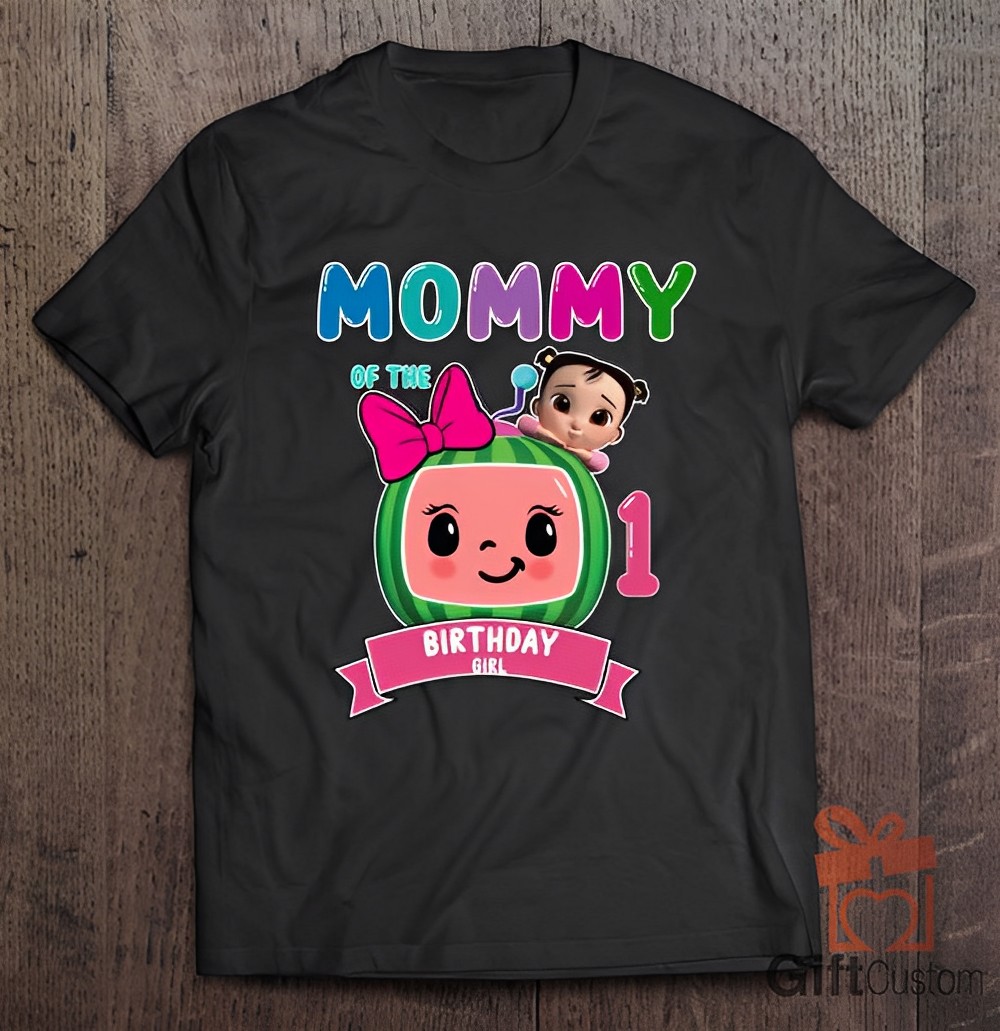 Cocomelon Mommy Of The Birthday Birthday Girl 1st Birthday Girl Family Matching Shirts
