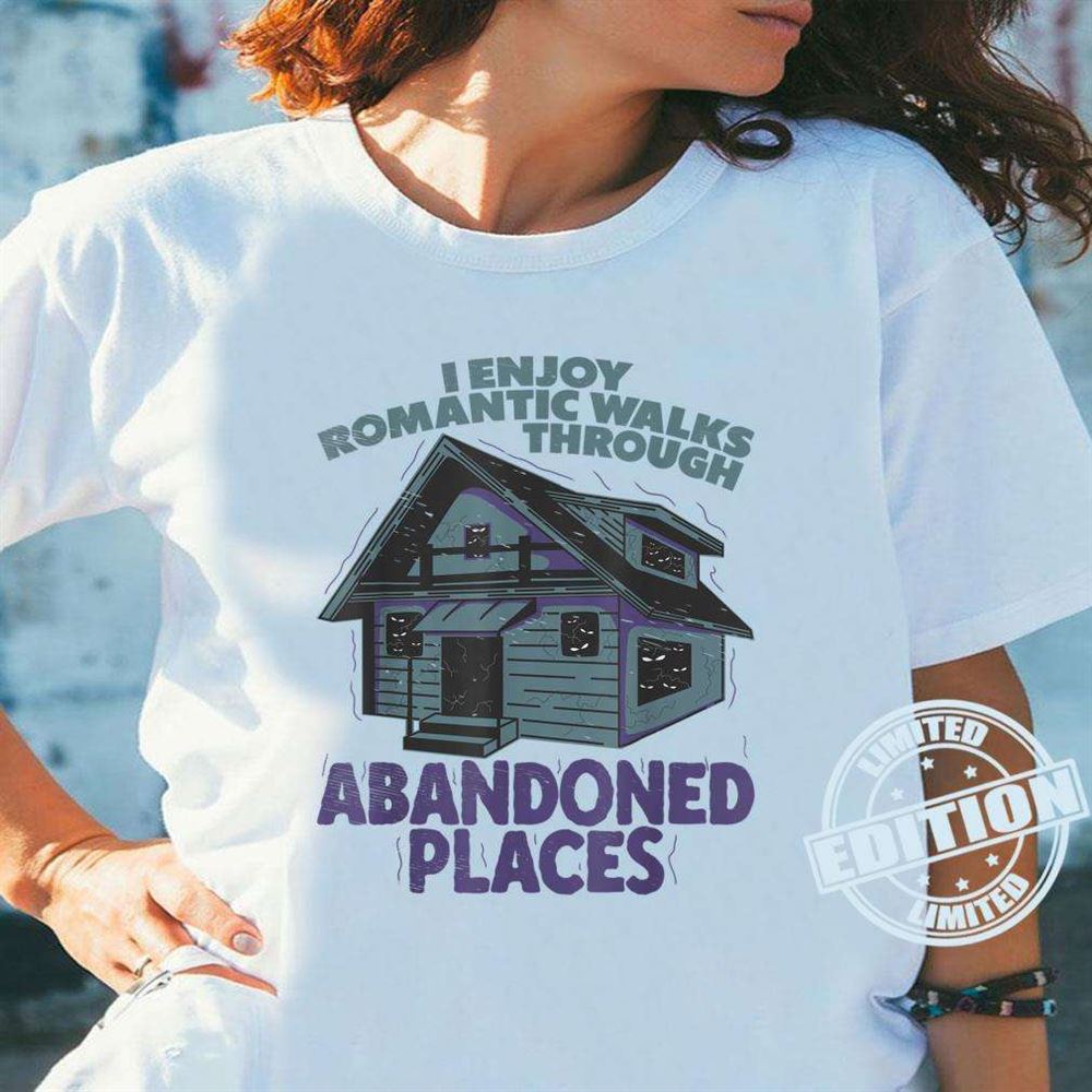 Abandoned Places Haunted Spooky Scary House Creepy Halloween White T-shirt