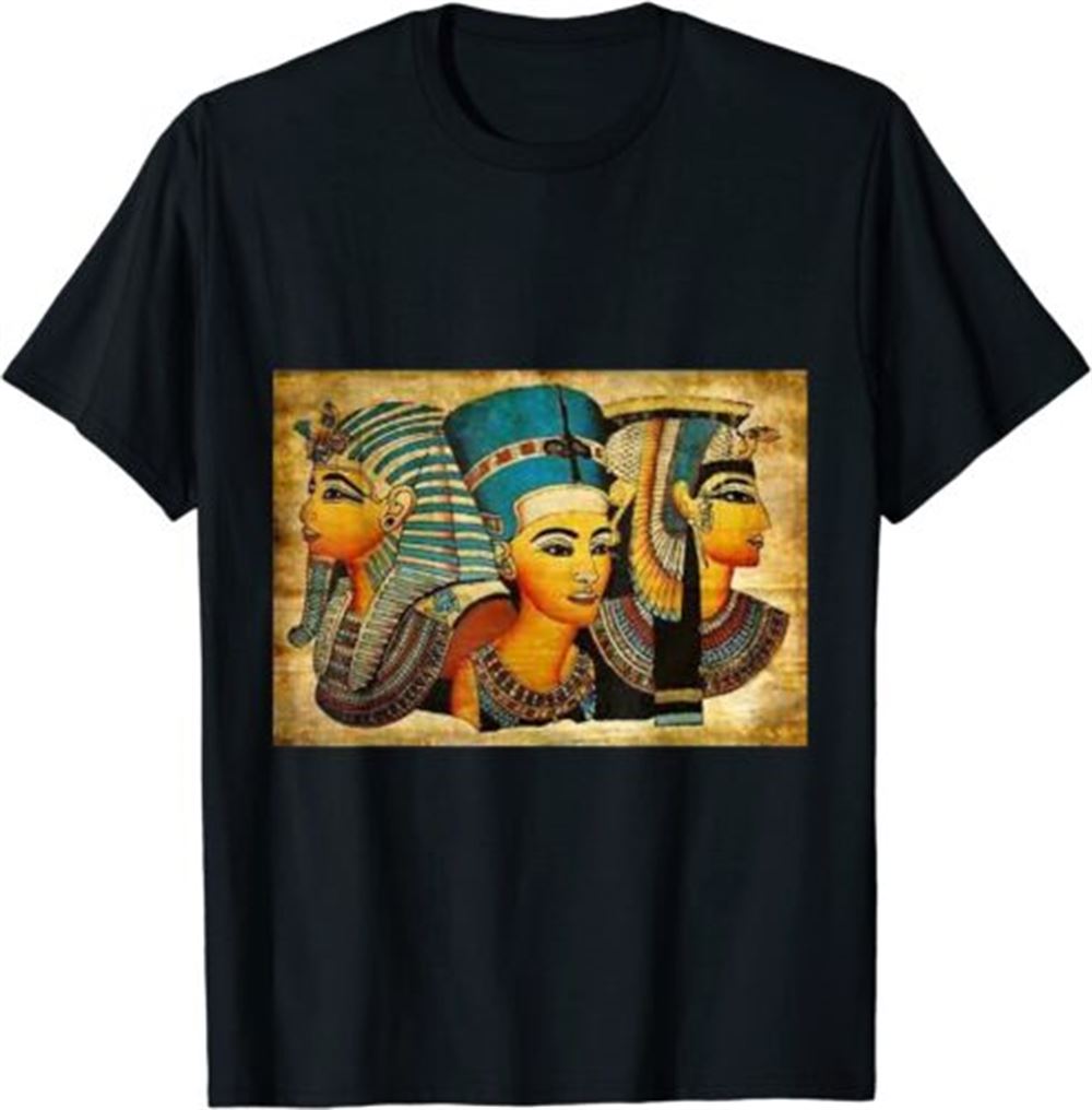 Ancient Egyptian Queen Nefertiti Cleopatra King Tut T-shirt