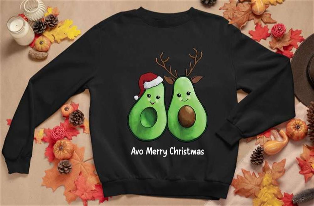 Avocado Avo Merry Christmas Xmas Gift Unisex T-shirt