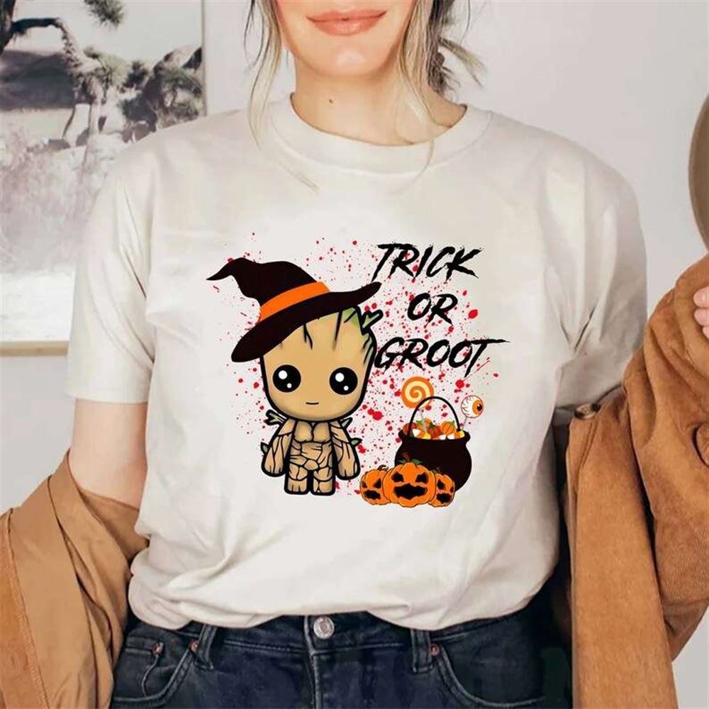 Baby Groot Trick Or Treat Halloween Costume T-shirt