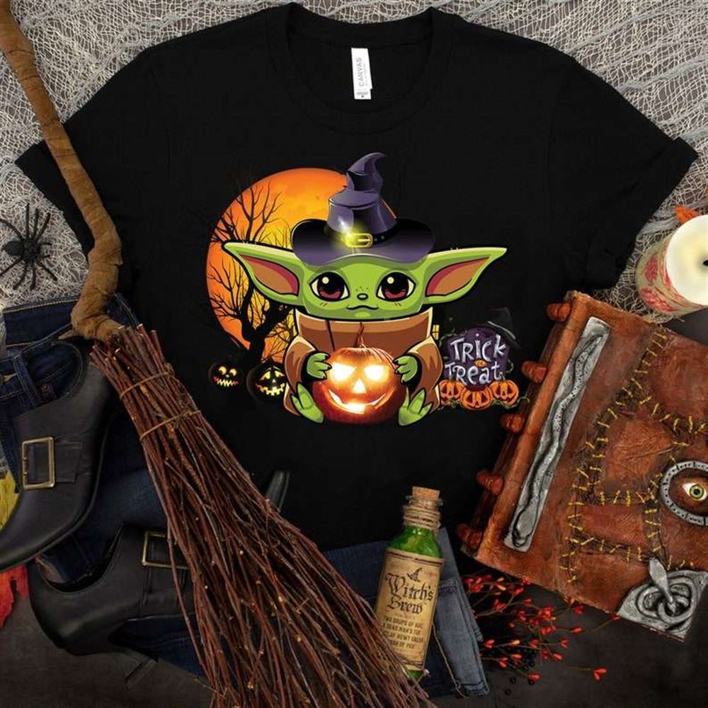 Baby Yoda Halloween Pumpkin T-shirt