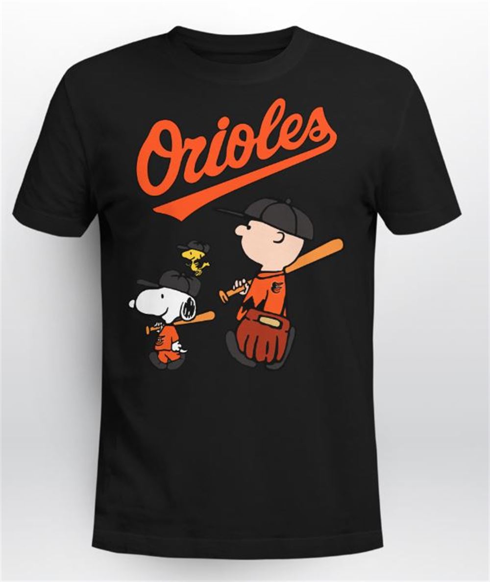 Baltimore Orioles Lets Play Baseball Together Snoopy Shirt