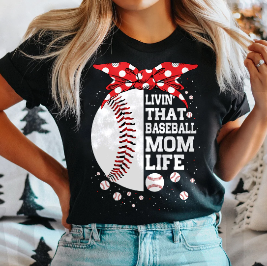 Baseball Proud Baseball Mom Dark Classic T Shirt