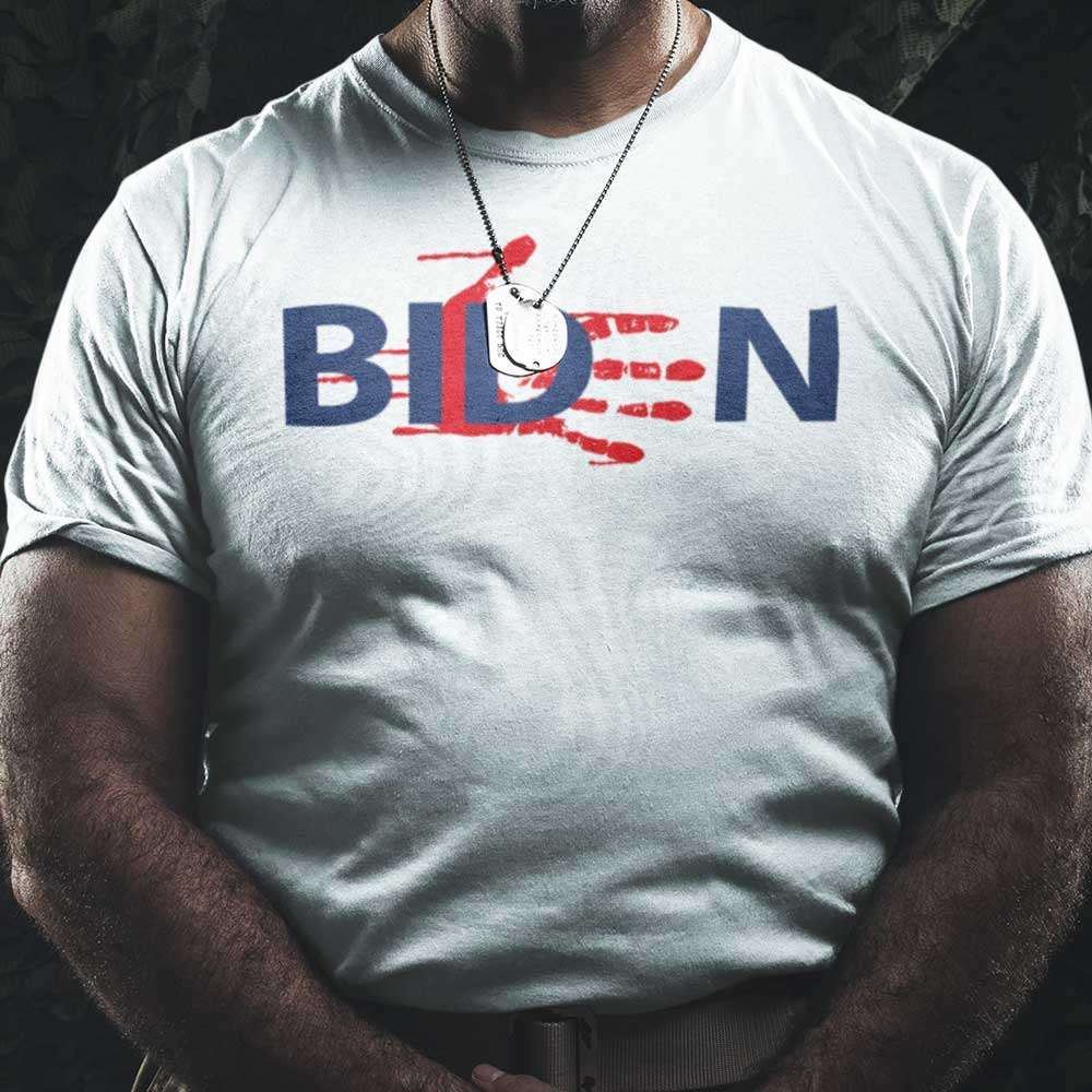 Biden Bloody Skeleton Hand Halloween Unisex T Shirt