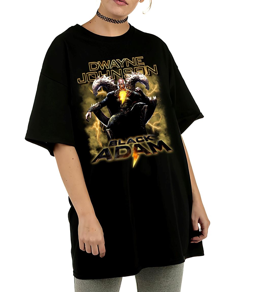 Black Adam Throne Dwayne Johnson 2022 Movie Film Unisex T-shirt