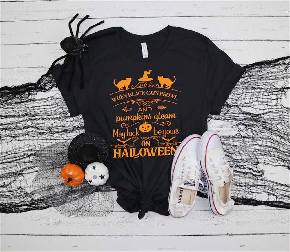 Black Cat Halloween Shirt
